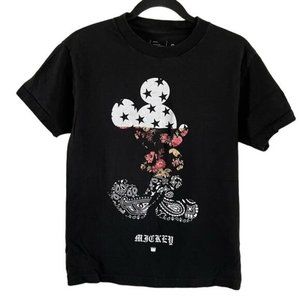 Disney by NEFF Black Mickey Mouse T-Shirt, Sz Small